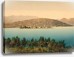 Постер Италия. Остров Изола-Пескатори, живописный вид