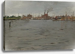 Постер Чейз Уильям Портовая сцена, Бруклин Доки