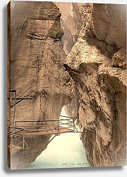 Постер Швейцария. Ущелье реки Ааре вблизи Мейрингена