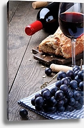 Постер Вино и виноград