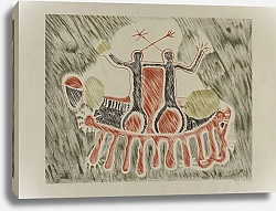 Постер Ривол Лила Петроглифические человеческие фигуры