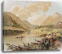 Постер Галли Джон Сцена в верховьях реки, Вангануи