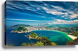 Постер Испания. Побережье Сан-Себастьяна