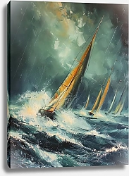 Постер Sailing through the storm