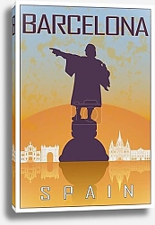 Постер Барселона: Путешествие к Монументу Колумба