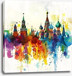 Постер Moscow skyline