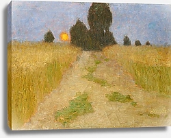 Постер Офи Уолтер Landschaft mit Mond