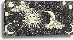 Постер Магическое знамя для астрологии, небесной алхимии