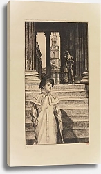 Постер Тиссо Джеймс Le portique de la Galerie nationale à Londres