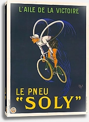 Постер Либо Мишель L’aile de la victoire. Le pneu ‘Soly’