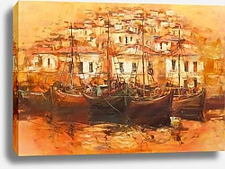 Постер Лодки в гавани #3