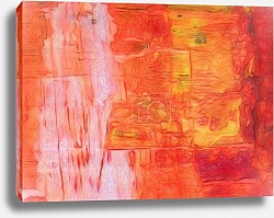 Постер Розово-желтая абстракция