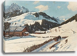 Постер Макко Георг Sonniger Wintertag in den Bergen