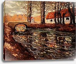 Постер Лоусон Эрнест Речной пейзаж