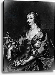 Постер Дик Энтони Henrietta Maria, illustration from 'Portraits of Characters Illustrious in British History',]