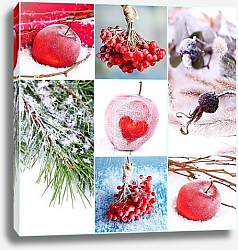 Постер Яблоки на снегу