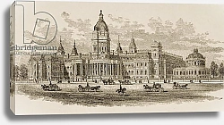 Постер Школа: Английская 19в. New City Hall, San Francisco, from 'American Pictures', 1876