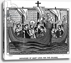 Постер Школа: Французская Departure of St. Louis for the Crusade