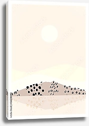 Постер Абстрактный пейзаж с горами 24