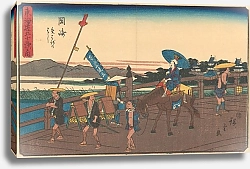 Постер Утагава Хирошиге (яп) Okazaki
