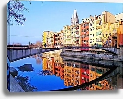 Постер Испания. Жирона. Вечер