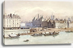 Постер Хоффбауер Федор Площадь забастовки и ратуша в 1740 году