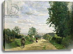 Постер Коро Жан (Jean-Baptiste Corot) The Road to Sevres, 1858-59