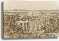 Постер Хоффбауер Федор Lutèce au Bas-Empire aqueduc d’Arcueil au premier plan, palais et citadelle à l’arrière plan