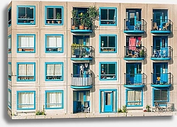 Постер Голубые окна