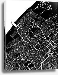 Постер План города Гаага, Нидерланды