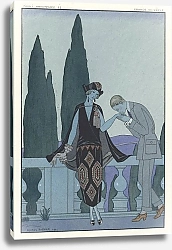 Постер Барбье Джордж Вилла Д'Эсте ; Франция двадцатого века