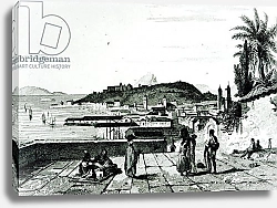 Постер Школа: Французская 19в. View of Rio de Janeiro from the church of St.Bento drawn by Fleury, engraved by Aubert, 1838
