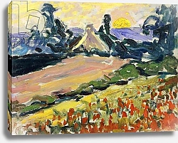 Постер Кросс Анри Landscape at Sunset; Paysage au Coucher du Soleil,