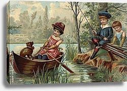 Постер Детские игры. Ловля рыбы