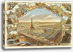 Постер Неизвестен Всемирная выставка в Париже, 1889 г.