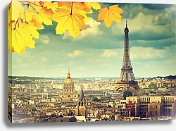 Постер Осенний Париж