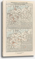Постер Фридрих Эрнст Industriekarten von Deutschland XII