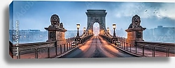Постер Панорама Цепного моста в Будапеште, Венгрия