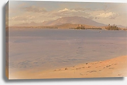 Постер Черч Фредерик Гора Катадин с озера Миллинокет