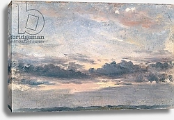 Постер Констебль Джон (John Constable) A Cloud Study, Sunset, c.1821