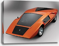 Постер Bertone Lancia Stratos Zero Concept '1970 дизайн Bertone