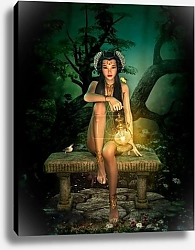 Постер Ночь в эльфийском лесу