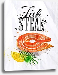 Постер Рыбный стейк