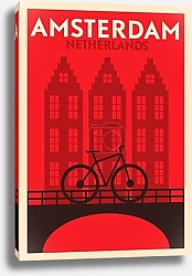 Постер Амстердам: Велосипедная симфония на канале