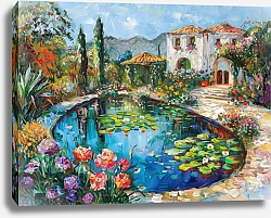 Постер Water lily pond