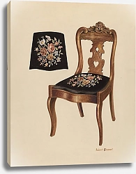 Постер Стюарт Роберт Walnut Carved Back Chair
