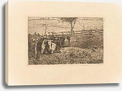 Постер Цварт Виллем Melkende boer