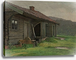 Постер Глерсен Якоб A Farmhouse in Summer Rain