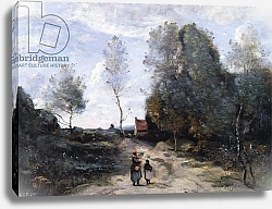 Постер Коро Жан (Jean-Baptiste Corot) The Road