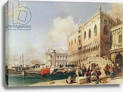 Постер Бонингтон Ричард View of Venice. The Riva degli Schiavoni and the Doge's Palace